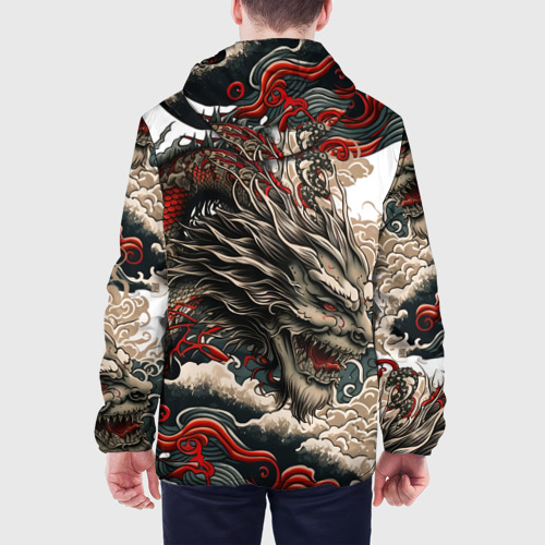 Мужская куртка 3D Тату дракона в стиле Ирезуми, цвет 3D печать - фото 5