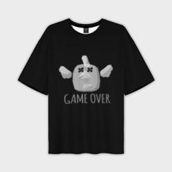 Мужская футболка oversize 3D Chicken Gun Game over