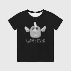 Детская футболка 3D Chicken Gun Game over