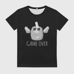 Женская футболка 3D Chicken Gun Game over