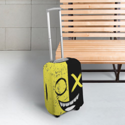 Чехол для чемодана 3D Смайлик с улыбкой - фото 2