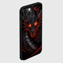 Чехол для iPhone 12 Pro Max Черная виверна - фото 2
