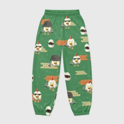 Женские джоггеры оверсайз 3D Chicken gun battle