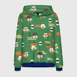 Мужская толстовка 3D Chicken gun battle