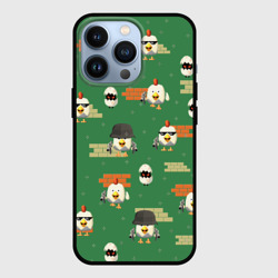 Чехол для iPhone 13 Pro Chicken gun battle