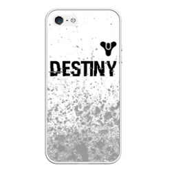 Чехол для iPhone 5/5S матовый Destiny glitch на светлом фоне: символ сверху