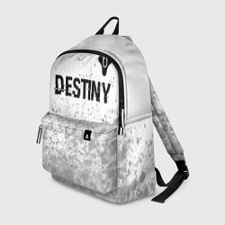 Рюкзак 3D Destiny glitch на светлом фоне: символ сверху