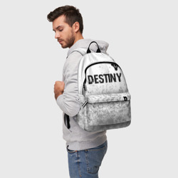 Рюкзак 3D Destiny glitch на светлом фоне: символ сверху - фото 2