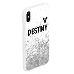 Чехол для iPhone XS Max матовый Destiny glitch на светлом фоне: символ сверху - фото 2