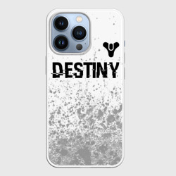 Чехол для iPhone 13 Pro Destiny glitch на светлом фоне: символ сверху
