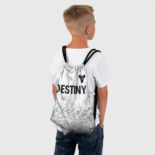Рюкзак-мешок 3D Destiny glitch на светлом фоне: символ сверху - фото 4