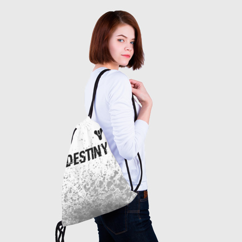Рюкзак-мешок 3D Destiny glitch на светлом фоне: символ сверху - фото 5