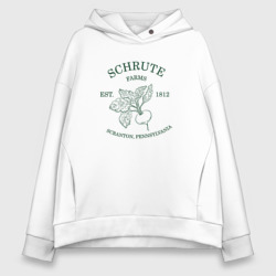 Женское худи Oversize хлопок Ферма Шрутов