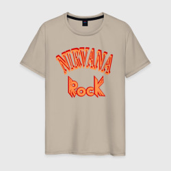 Нирвана музыка рок – Мужская футболка хлопок с принтом купить со скидкой в -20%