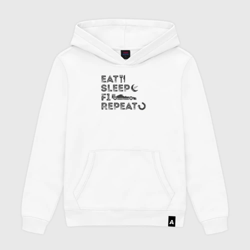 Мужская толстовка хлопок Eat sleep F1