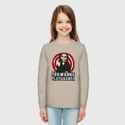 Детский лонгслив хлопок You wanna play a game - фото 2