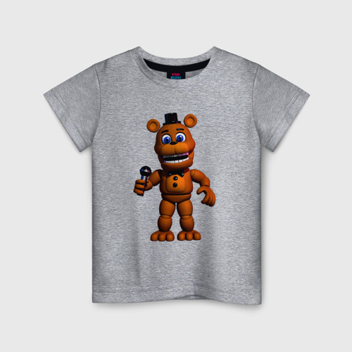 Детская футболка хлопок с принтом Маленький Фредди, вид спереди #2