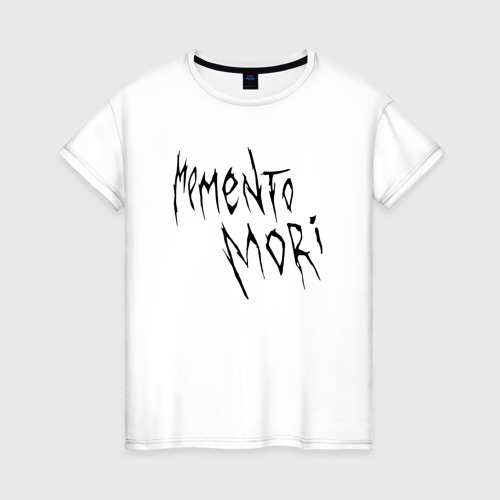 Женская футболка хлопок Memento mori Pharaoh, цвет белый