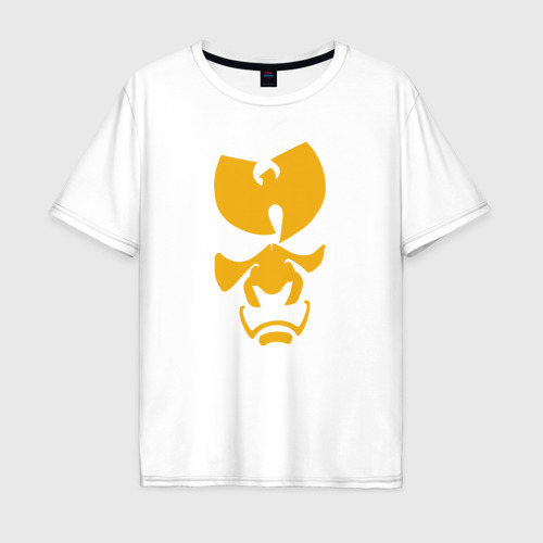 Мужская футболка хлопок Oversize с принтом Wu-Tang samurai, вид спереди #2