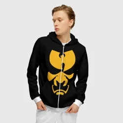Мужская толстовка 3D на молнии Wu-Tang Clan samurai - фото 2