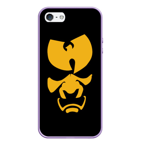 Чехол для iPhone 5/5S матовый Wu-Tang Clan samurai, цвет светло-сиреневый