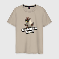 Мужская футболка хлопок Chicken Gun glossy figurine