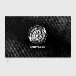 Флаг 3D Chrysler с потертостями на темном фоне