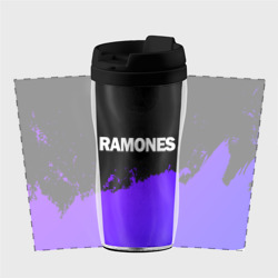 Термокружка-непроливайка Ramones purple grunge - фото 2
