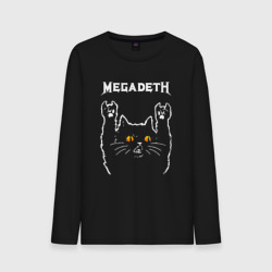 Мужской лонгслив хлопок Megadeth rock cat