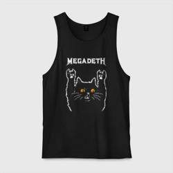 Мужская майка хлопок Megadeth rock cat