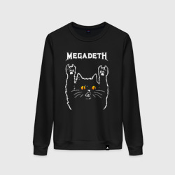 Женский свитшот хлопок Megadeth rock cat