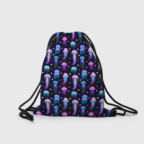 Рюкзак-мешок 3D Разноцветные медузы морские - фото 2
