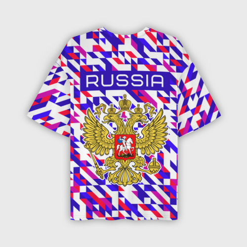 Мужская футболка oversize 3D Russian geometry, цвет 3D печать - фото 2