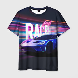 Мужская футболка 3D Fast racer