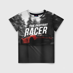 Детская футболка 3D The fastest racer