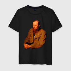 Ф. Достоевский – Мужская футболка хлопок с принтом купить со скидкой в -20%