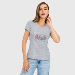 Женская футболка хлопок Slim Ил76 - фото 2