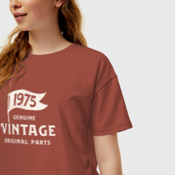 Женская футболка хлопок Oversize 1975 подлинный винтаж - оригинальные детали - фото 2