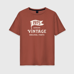 Женская футболка хлопок Oversize 1975 подлинный винтаж - оригинальные детали