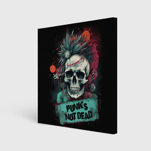 Холст квадратный Punks not dead, цвет 3D печать