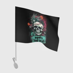 Флаг для автомобиля Punks not dead
