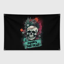 Флаг-баннер Punks not dead