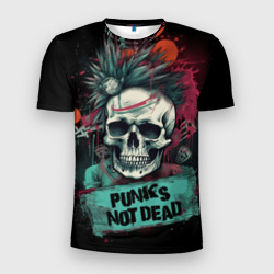 Мужская футболка 3D Slim Punks not dead