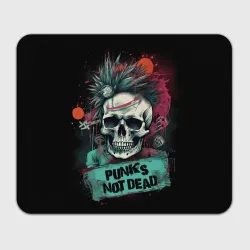 Прямоугольный коврик для мышки Punks not dead