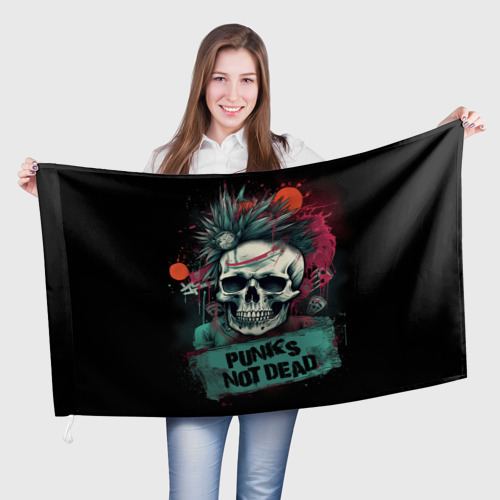 Флаг 3D Punks not dead