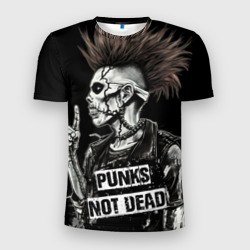 Мужская футболка 3D Slim Punks    not dead