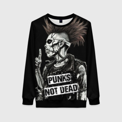 Женский свитшот 3D Punks    not dead