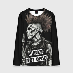 Мужской лонгслив 3D Punks    not dead