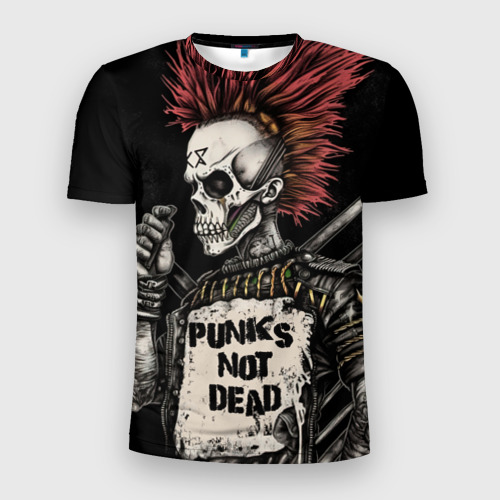 Мужская футболка 3D Slim Punks not   dead, цвет 3D печать