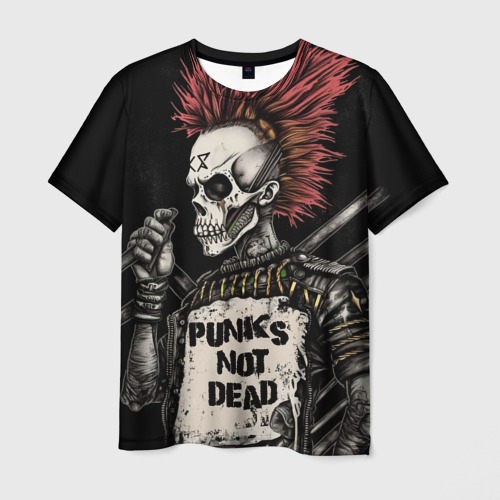 Мужская футболка 3D Punks not   dead, цвет 3D печать
